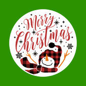 Baby's Merry Snowman First Christmas Einzigartiges Ornament Karte