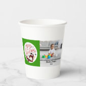 Baby's Merry Snowman First Christmas Einzigartiges Pappbecher (Vorderseite)