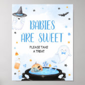Babys mit Boo-y Halloween Baby Shower sind süß Poster (Vorne)
