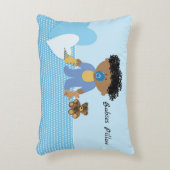 Babys Pillow in Blue für Black Baby Boy Dekokissen (Vorderseite(Vertikal))