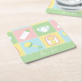 Baby's Quilt Baby Shower Paper Untersetzer (angewinkelt)