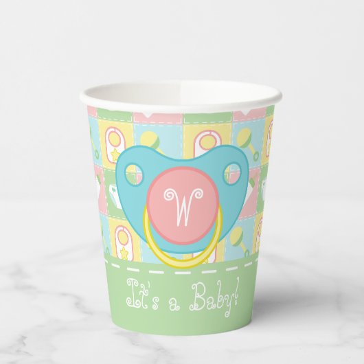 Baby's Quilt Paper Cup Pappbecher (Links)