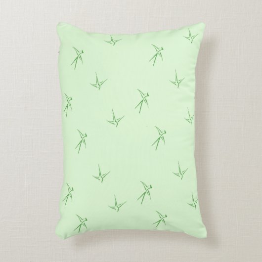 Babys: Schwalben/Grün (AP.SW.AP.G.) - Dekokissen (Vorderseite(Vertikal))