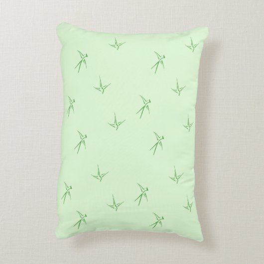 Babys: Schwalben/Grün (AP.SW.AP.G.) - Dekokissen (Rückseite(Vertikal))