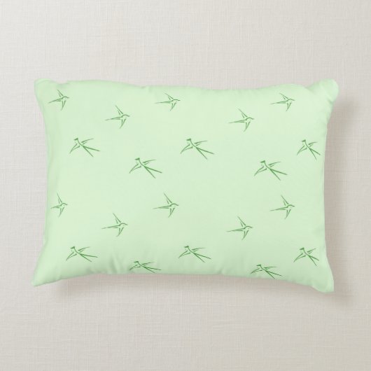 Babys: Schwalben/Grün (AP.SW.AP.G.) - Dekokissen (Rückseite)