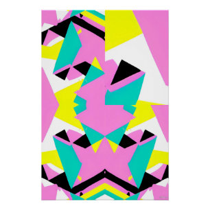 Baby's Second Memphis Design Poster