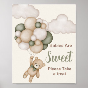 Babys sind Baby-Shows von Sweet Teddy Bear Boy Poster