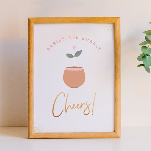 Babys sind bläsern | Beiß! Babyduschzeichen Poster