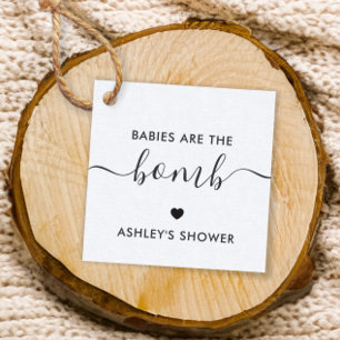 Babys sind das Bomb Gift Tag, Kraft Baby Shower Geschenkanhänger