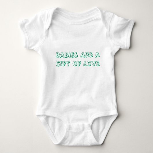Babys sind ein Geschenk der Liebe Baby Strampler (Vorderseite)