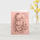 Babys sind ein Kuss aus der Himmelsgrüßkarte Karte (Gelbe Blume)