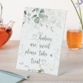 Babys sind eine süße Eukalyptus-Babydusche Sockelschild (In Situ)