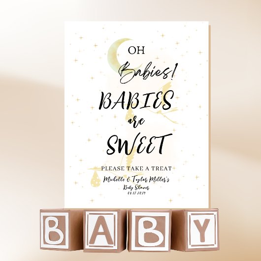 Babys sind eine süße neutrale Twin Storks Babydusc Sockelschild