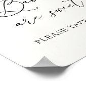 Babys sind Eukalyptus-Favoriten-Zeichen für süße B Poster (Ecke)