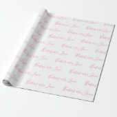 Babys sind Liebe Pink Girly Elegant Baby Geschenkpapier (Ungerollt)