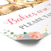 Babys sind süß Bitte nehmen Sie eine Leckerei Baby Poster (Ecke)