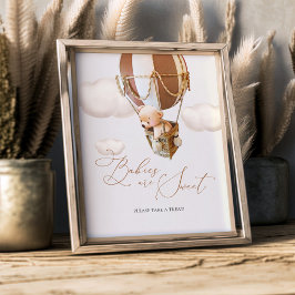 Babys sind süß Bitte nehmen Sie eine Leckerei Bäre Fotodruck