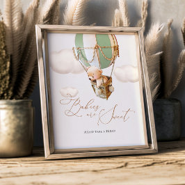 Babys sind süß Bitte nehmen Sie eine Leckerei Bäre Fotodruck