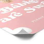 Babys sind süß Bitte nehmen Sie eine Leckerei Bäre Poster (Ecke)