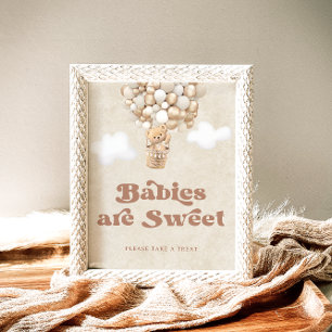 Babys sind süß Bitte nehmen Sie eine Leckerei Bäre Poster