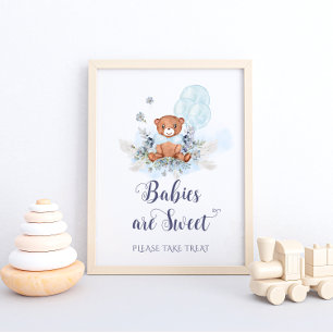 Babys sind süß Bitte nehmen Sie eine Leckerei Bäre Poster