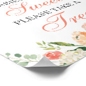 Babys sind süß Bitte nehmen Sie eine Leckerei Blum Poster (Ecke)