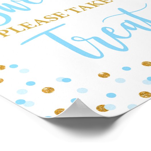 Babys sind süß Bitte nehmen Sie eine Leckerei Dusc Poster (Ecke)