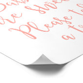 Babys sind süß Bitte nehmen Sie eine Leckerei Dusc Poster (Ecke)