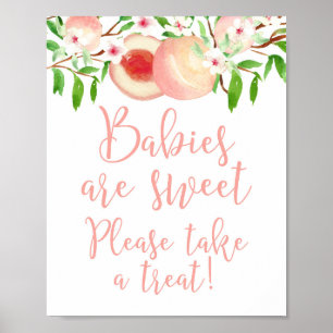 Babys sind süß Bitte nehmen Sie eine Leckerei Dusc Poster