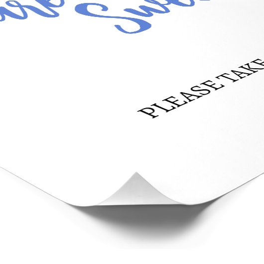 Babys sind süß Bitte nehmen Sie eine Leckerei Unte Fotodruck (Ecke)