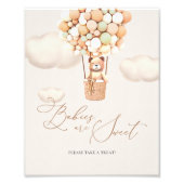 Babys sind süß Bitte nehmen Sie eine Leckerei Unte Fotodruck (Vorne)