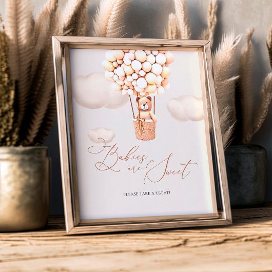 Babys sind süß Bitte nehmen Sie eine Leckerei Unte Fotodruck