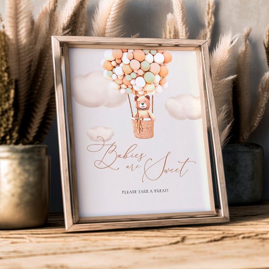 Babys sind süß Bitte nehmen Sie eine Leckerei Unte Fotodruck