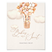 Babys sind süß Bitte nehmen Sie eine Leckerei Unte Fotodruck (Vorne)