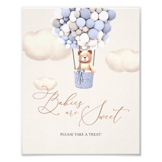 Babys sind süß Bitte nehmen Sie eine Leckerei Unte Fotodruck (Vorne)