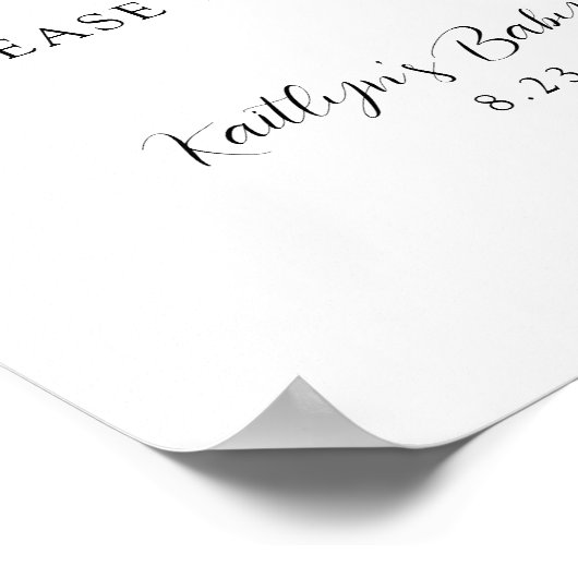 Babys sind süß Bitte nehmen Sie eine Leckerei Unte Poster (Ecke)