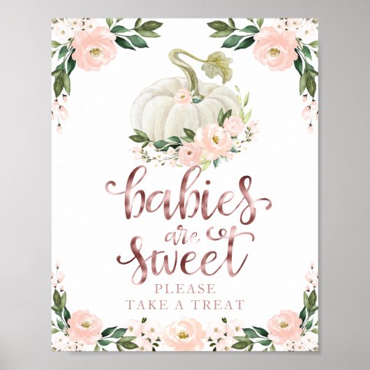 Babys sind süß Bitte nehmen Sie eine Leckerei Unte Poster (Vorne)