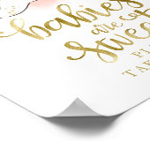 Babys sind süß Bitte nehmen Sie eine Leckerei Unte Poster (Ecke)