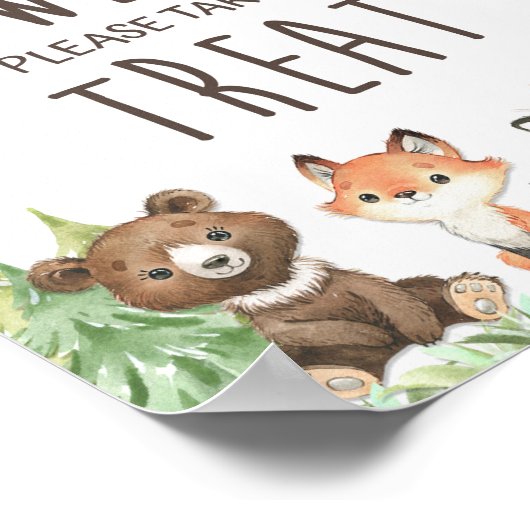 Babys sind süß Bitte nehmen Sie eine Leckerei Wood Poster (Ecke)