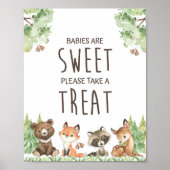 Babys sind süß Bitte nehmen Sie eine Leckerei Wood Poster (Vorne)