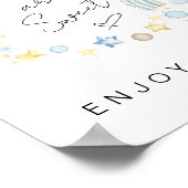 Babys sind süß nehmen eine Leckerei Boho Babydusch Poster (Ecke)