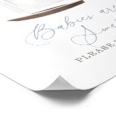 Babys sind süß nehmen eine Leckerei Nautical Baby  Poster (Ecke)