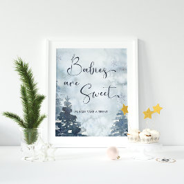 Babys sind süß nehmen eine Leckerei Tree Baby Dusc Poster