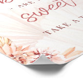 Babys sind süß nehmen Leckerei Boho Beige Baby Dus Poster (Ecke)