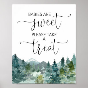 Babys sind süß, nehmen Sie bitte eine Leckerei Ber Poster