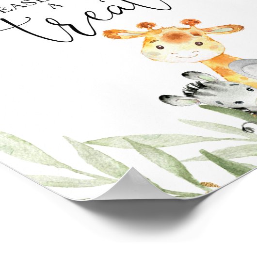 Babys sind süß, nehmen Sie bitte eine Leckerei Saf Poster (Ecke)