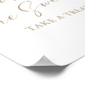 Babys sind süß Nehmen Sie eine Leckerei Baby Dusch Poster (Ecke)