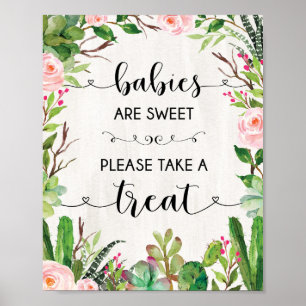 Babys sind süß nehmen Sie eine Leckerei Fiesta Dus Poster