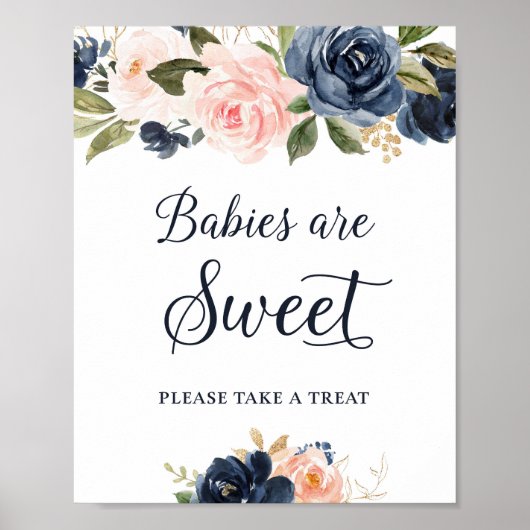 Babys sind süß Nehmen Sie eine Leckerei Signieren Poster (Vorne)