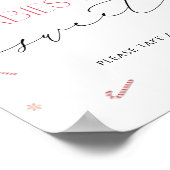 Babys sind süß Nehmen Sie eine Leckerei Weihnachte Poster (Ecke)